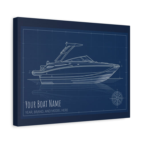 The Vessel Portrait - Blueprint Canvas