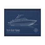 The Vessel Portrait - Blueprint Canvas