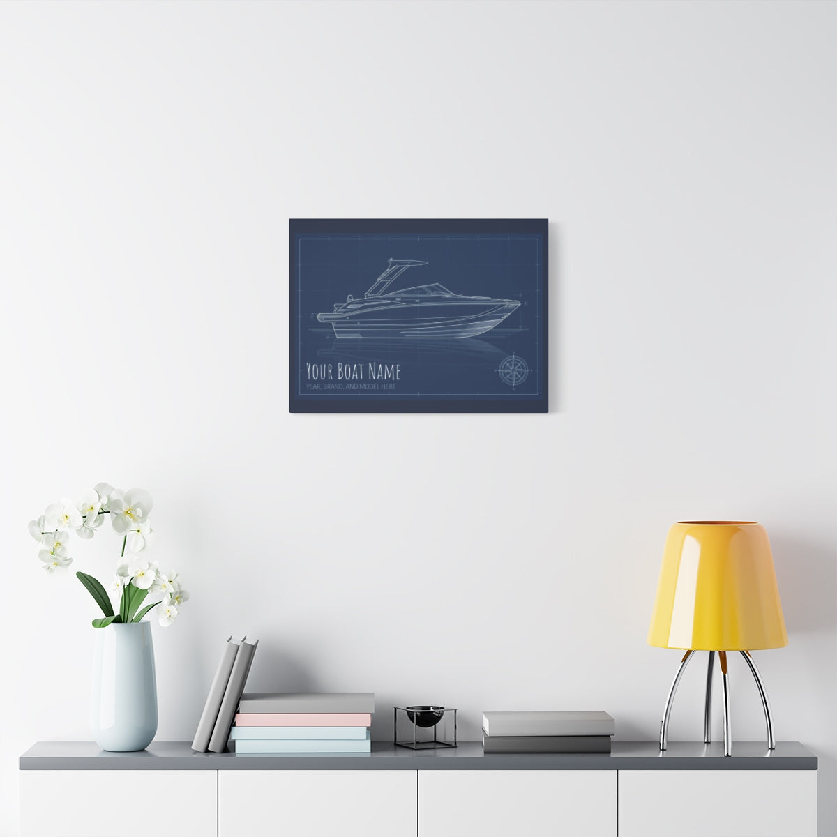 The Vessel Portrait - Blueprint Canvas