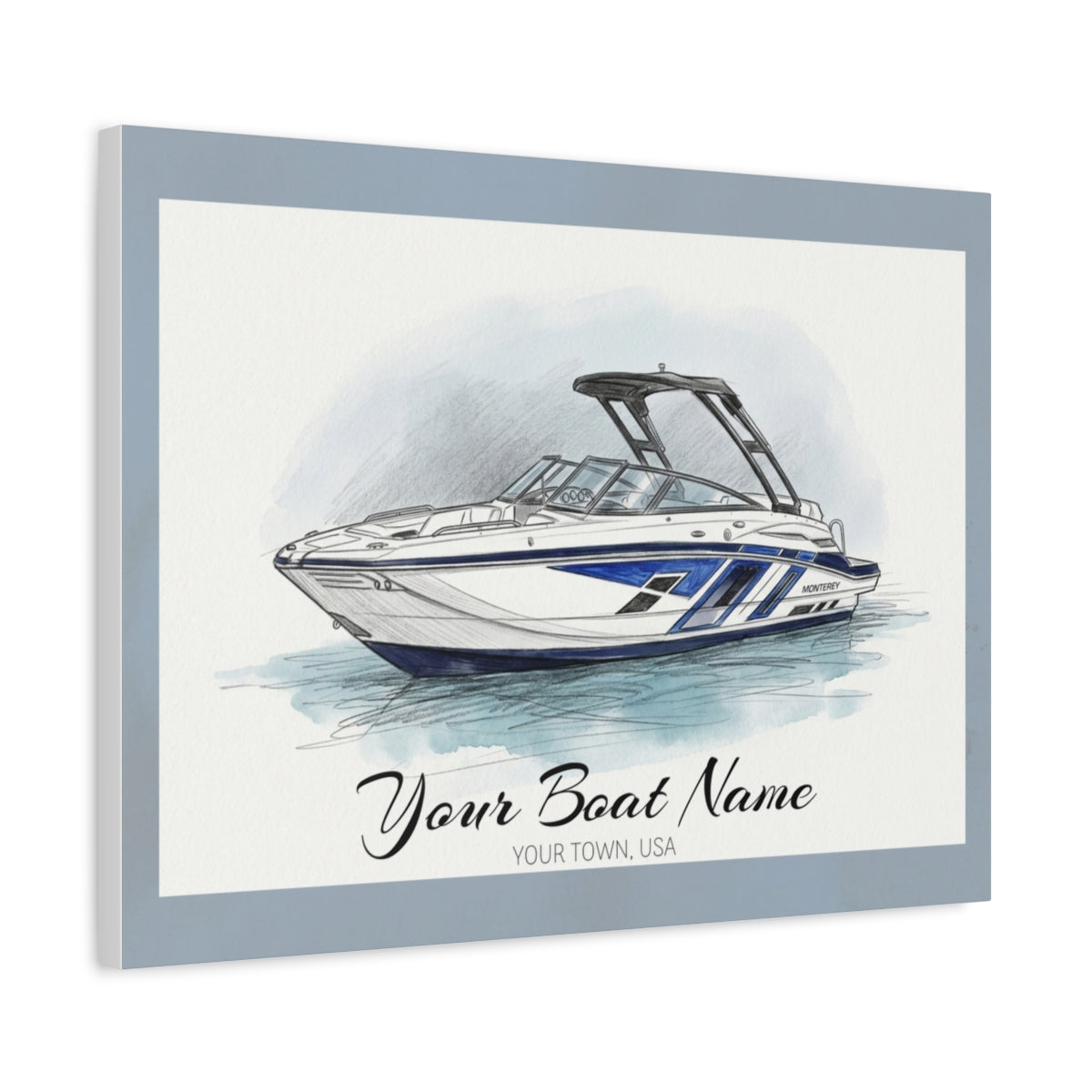 The Vessel Portrait - Pencil Sketch Canvas