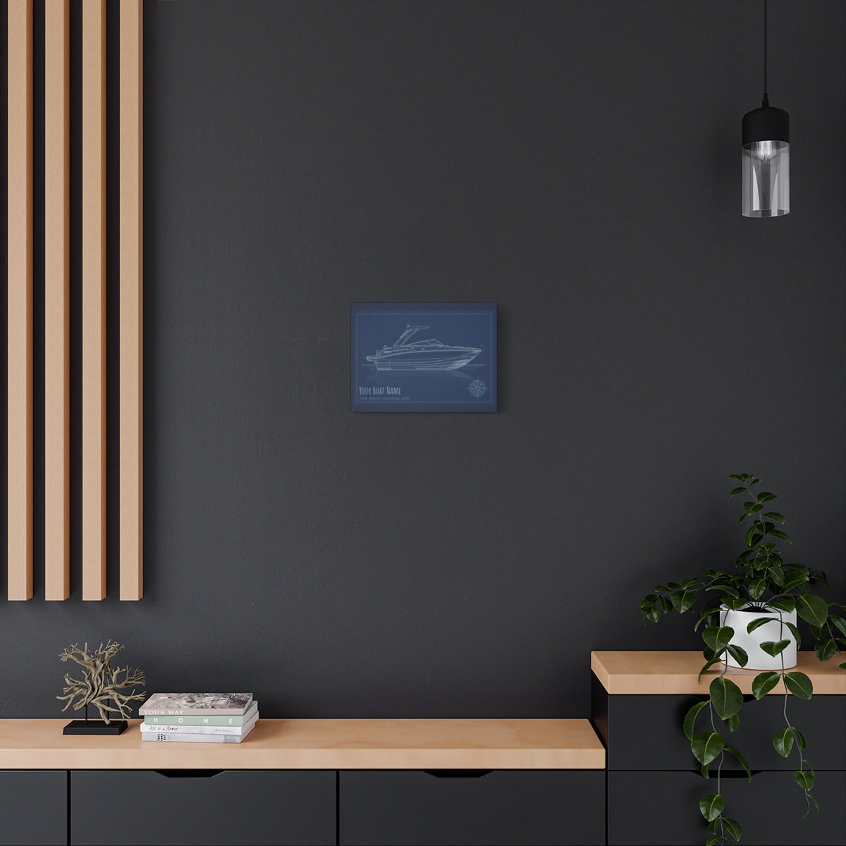 The Vessel Portrait - Blueprint Canvas